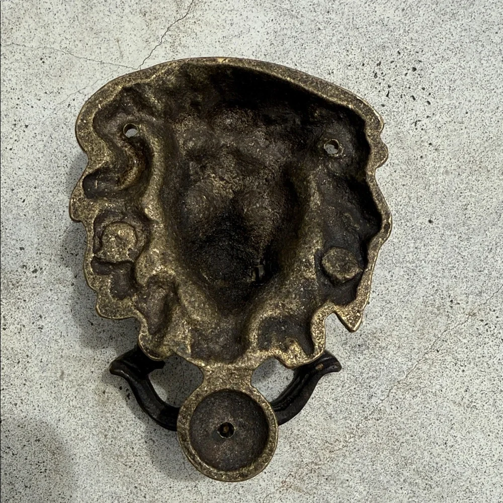 Antique Bronze Lion Head Door Knocker